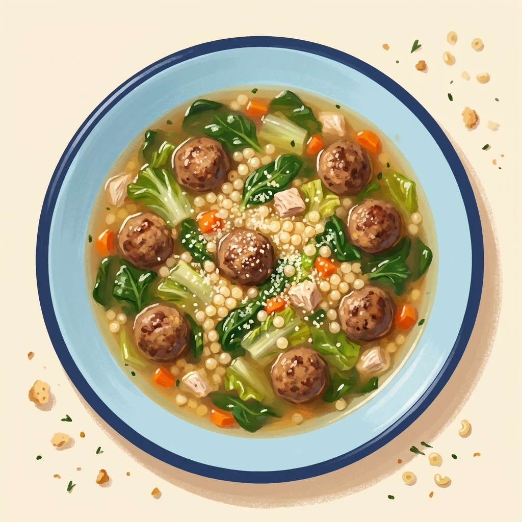 Italian Wedding Soup (Minestra Maritata)