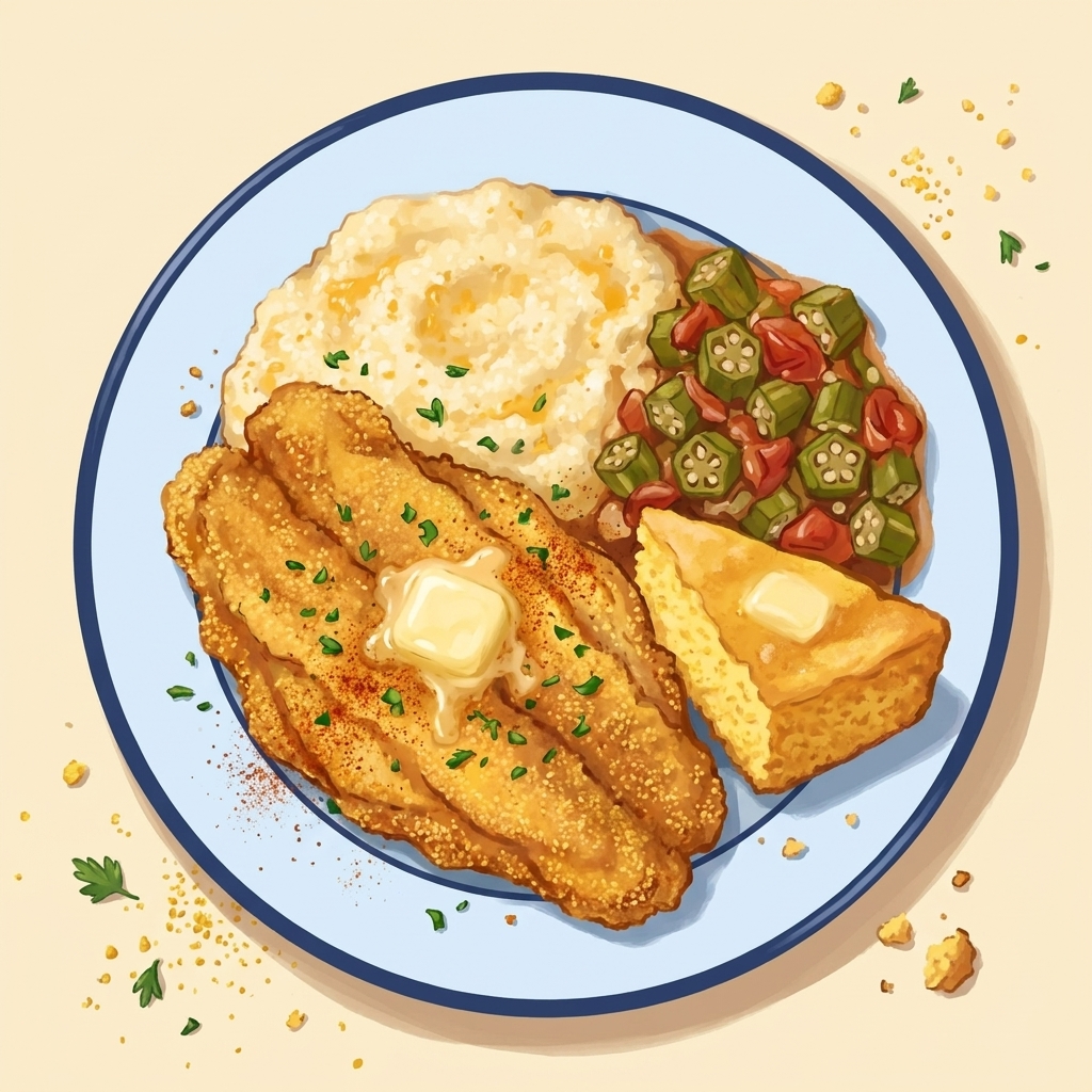 Cornmeal-Crusted Catfish