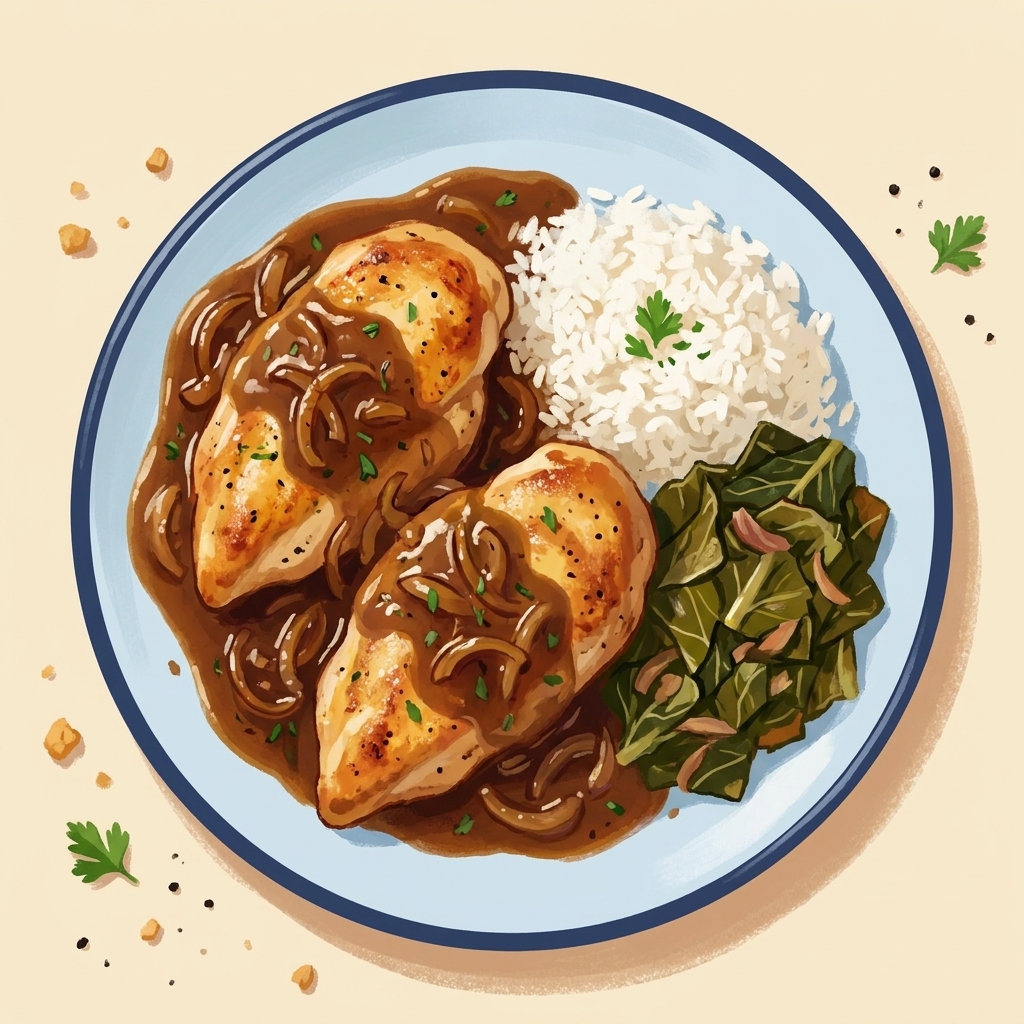 Smothered Chicken & Gravy