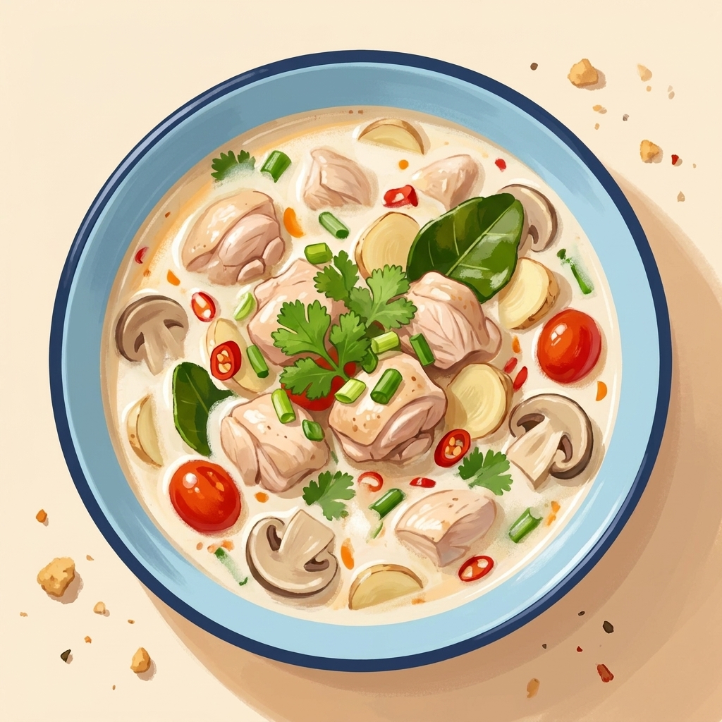 Tom Kha Gai (Thai Coconut Chicken Soup)