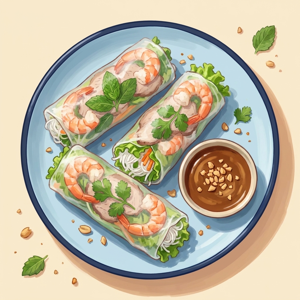 Vietnamese Fresh Spring Rolls (Gỏi Cuốn)