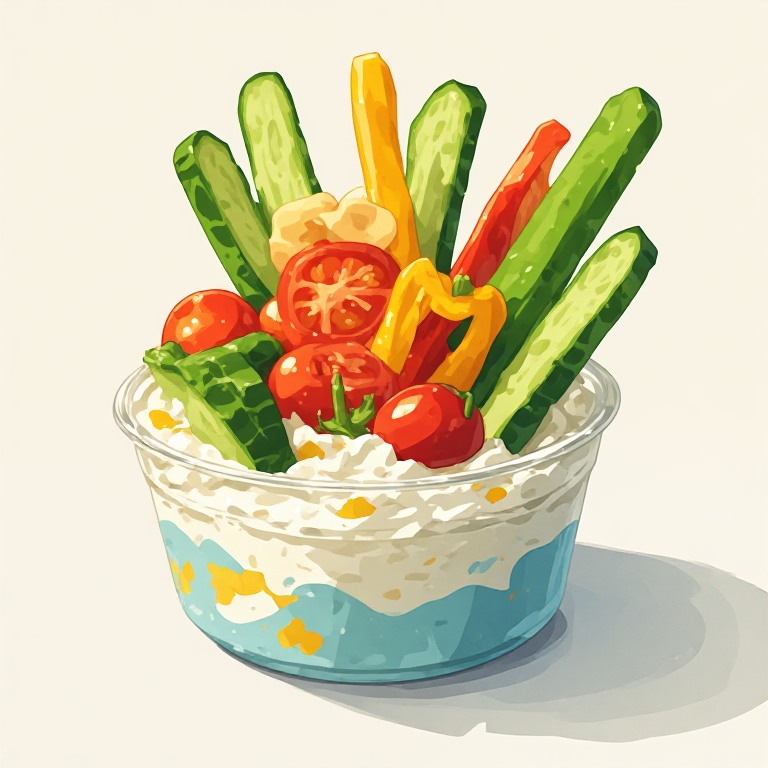 Cottage Cheese Ranch Veggie Cup