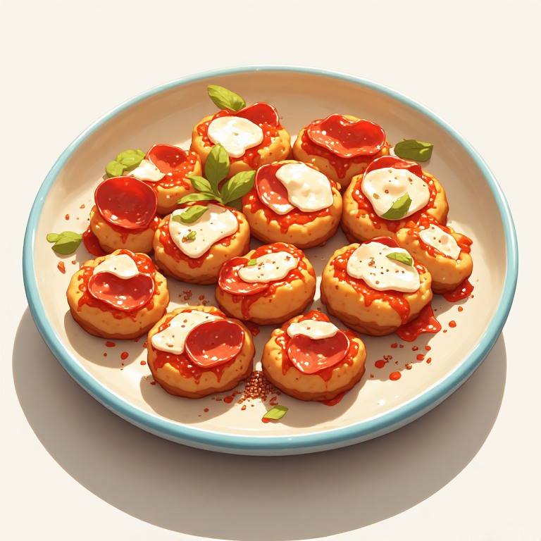 Crustless Pepperoni Pizza Bites