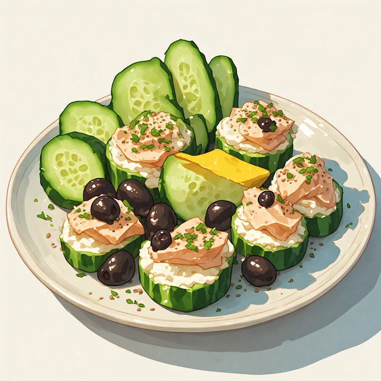 Cucumber Cream Cheese Bites