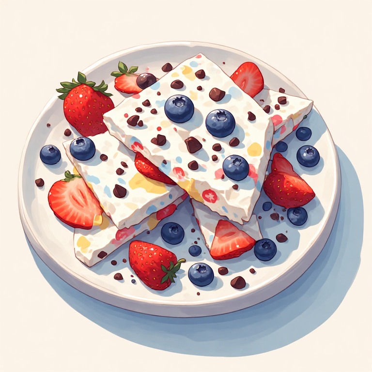 Frozen Yogurt Berry Bark