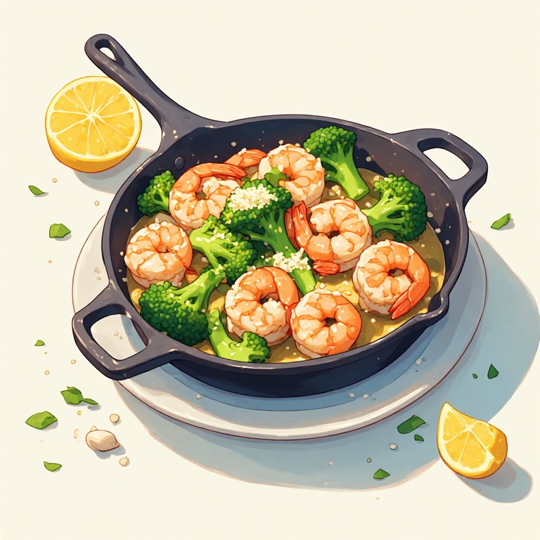Garlic Butter Shrimp & Broccoli