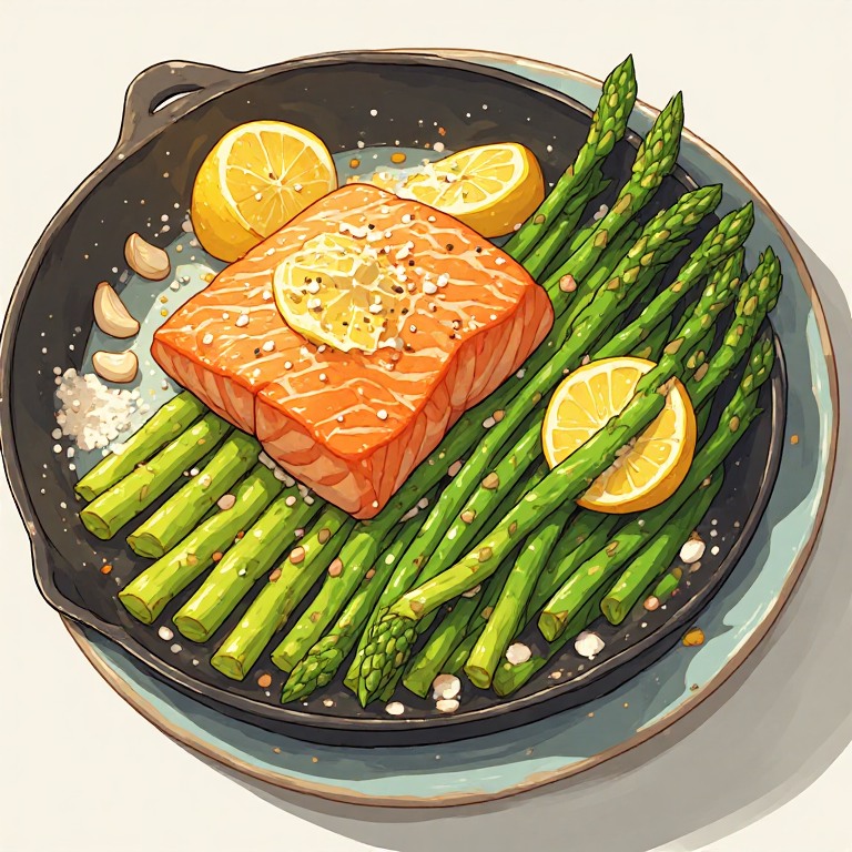 Lemon Butter Salmon & Asparagus