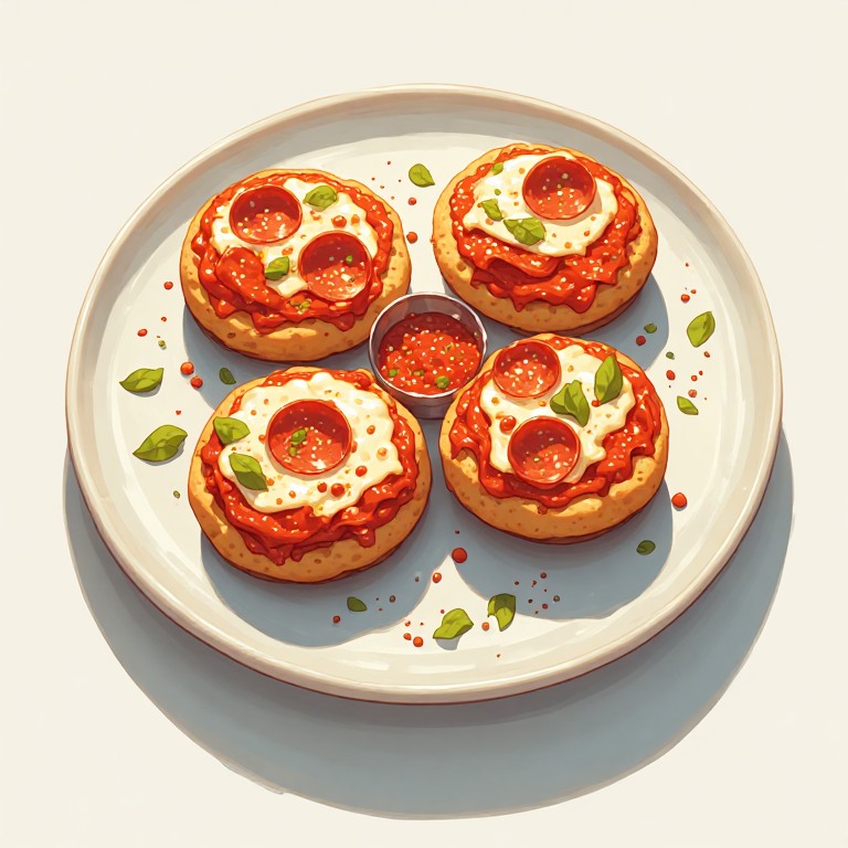 Mini English Muffin Pepperoni Pizza