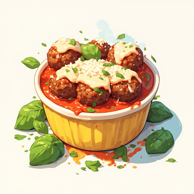Mozzarella Meatball Cups