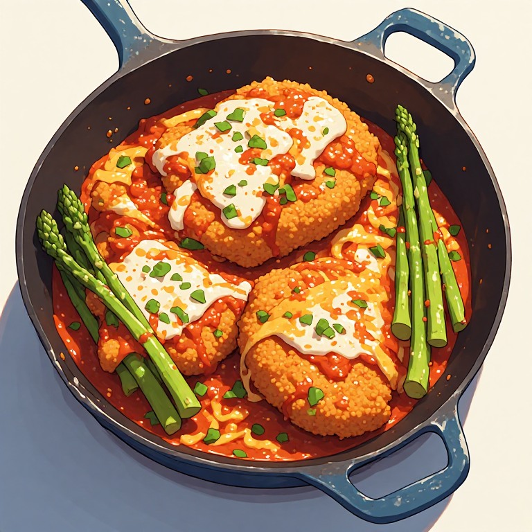 ParmCrisp-Crusted Chicken Parm