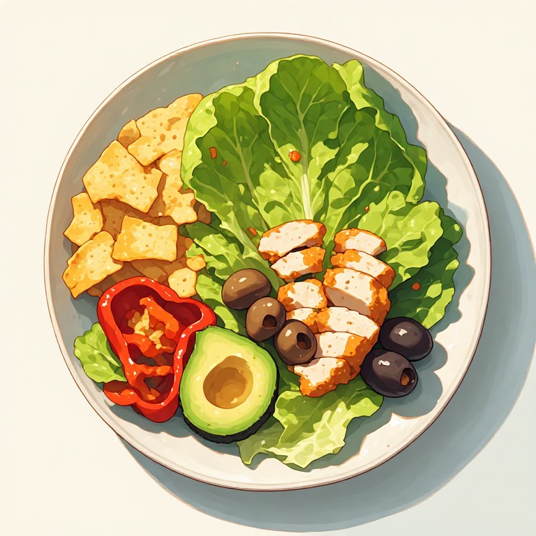 Romaine Chicken Boat Snack Plate