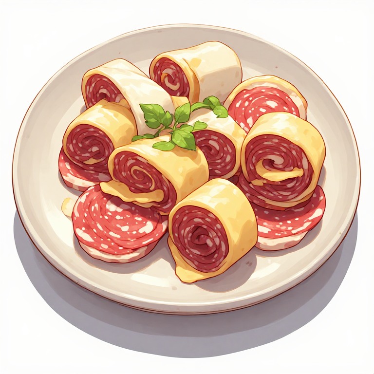 Salami & Provolone Roll-Ups