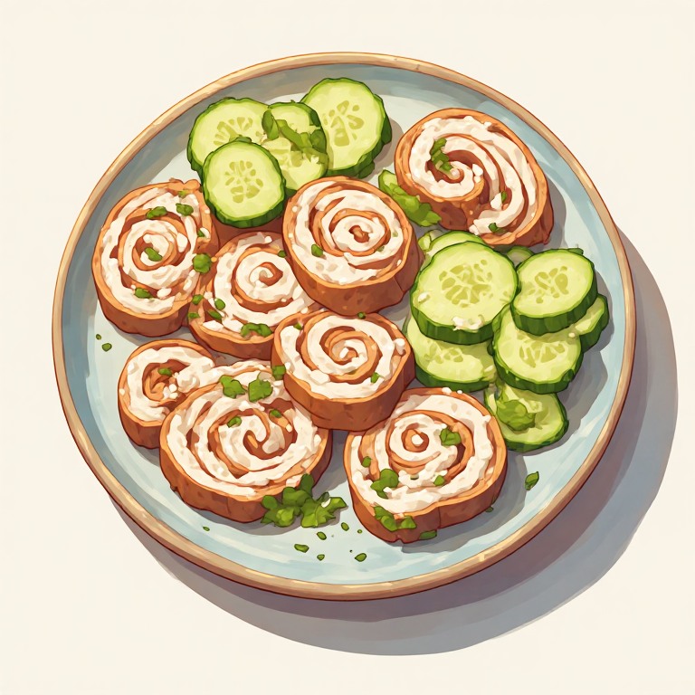 Smoked Turkey & Herb Cheese Pinwheels