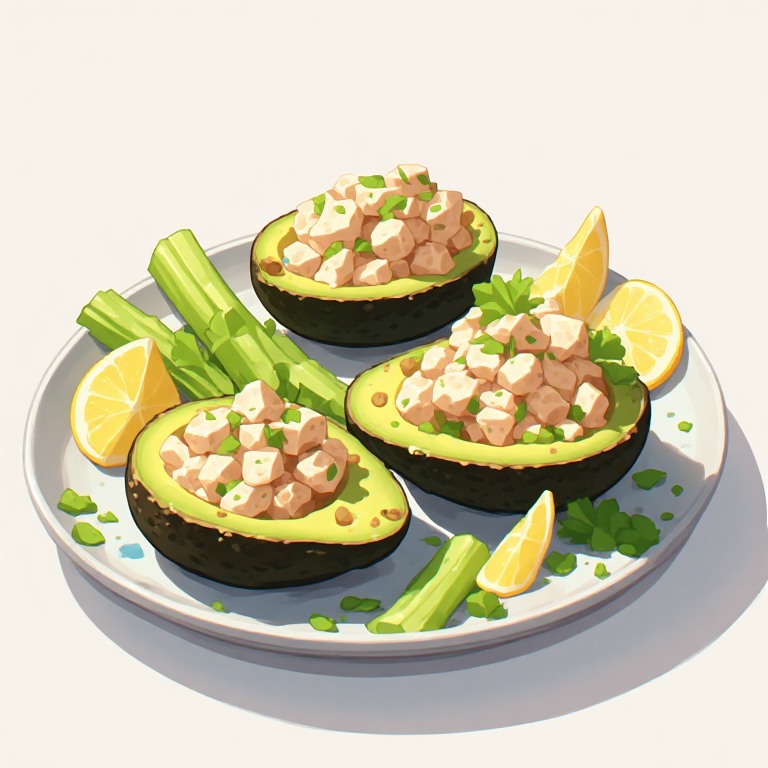 Tuna Avocado Salad Boats
