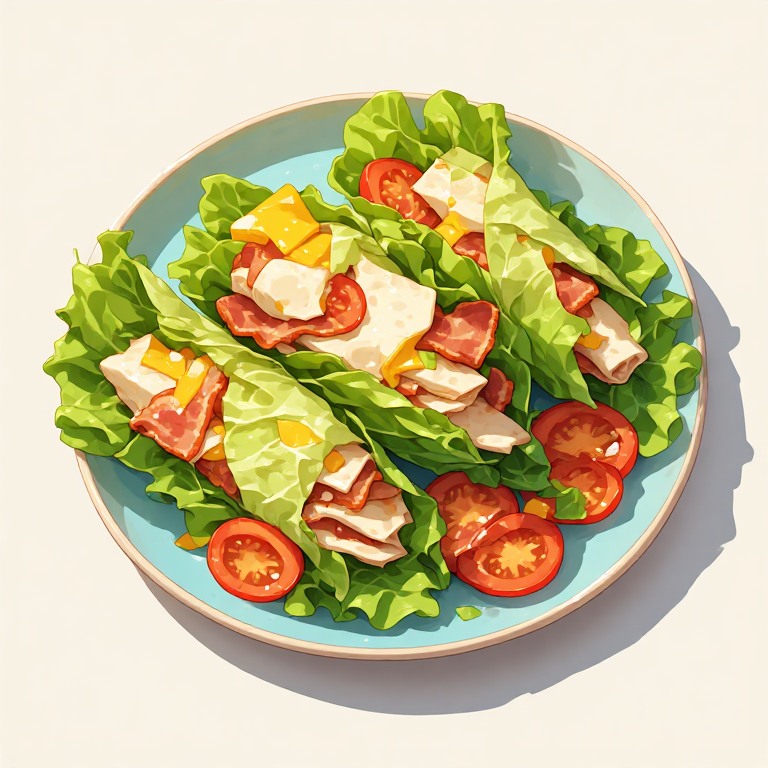 Turkey Club Lettuce Wraps