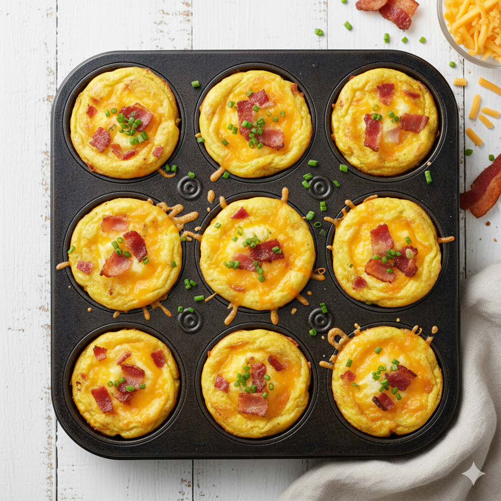 Bacon cheddar egg bites — Brave Little Bites cookbook cover